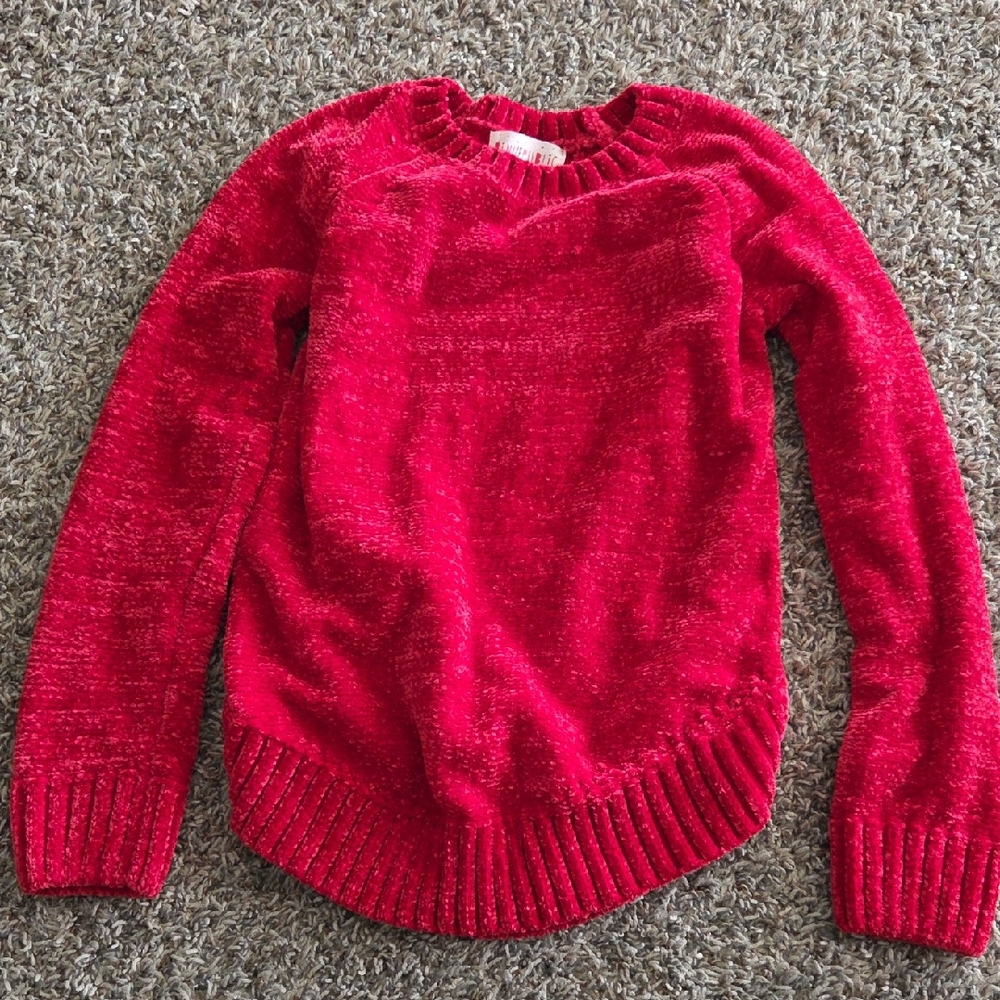 Cozy Red Girls's Sweater